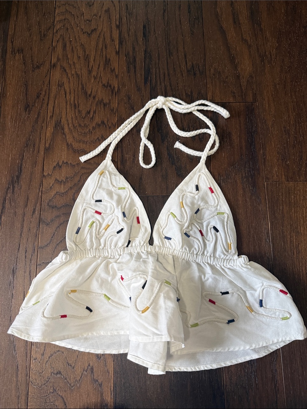 Zara White Halter Top